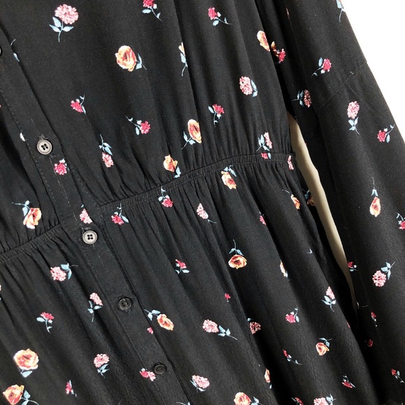 EVERLY✨Boho Floral Midi Dress sz L - Picture 6 of 8